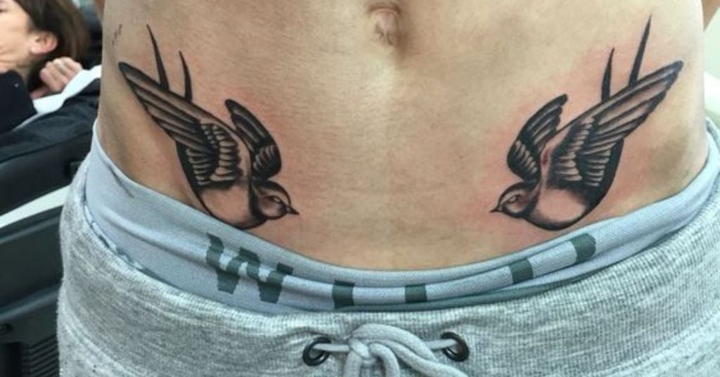 hình xăm hình vùng kín nam hình chim