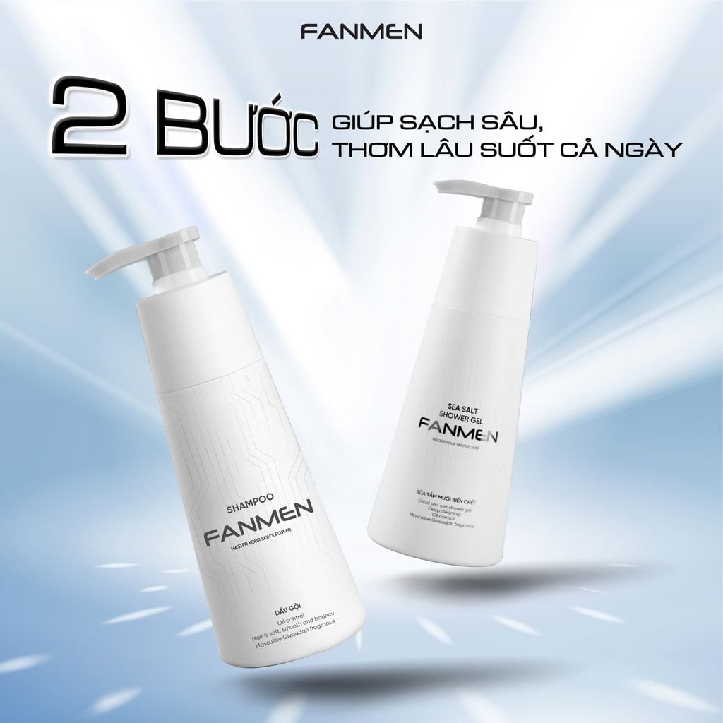 Combo Sữa Tắm + Dầu Gội Fanmen