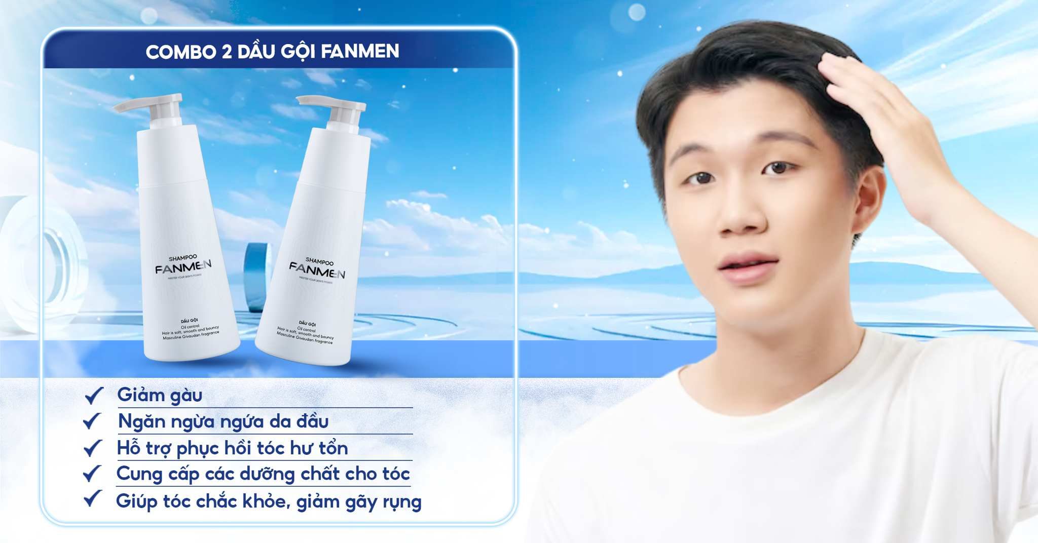Combo dầu gội Fanmen