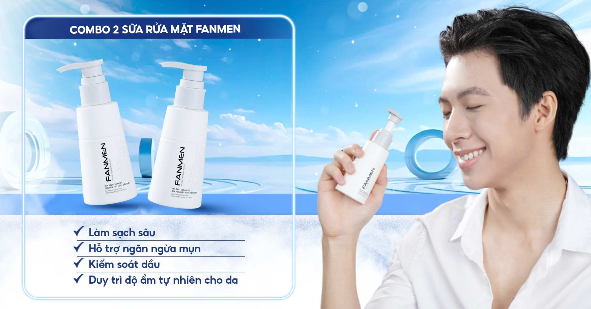 Combo 2 sản phẩm sữa rửa mặt