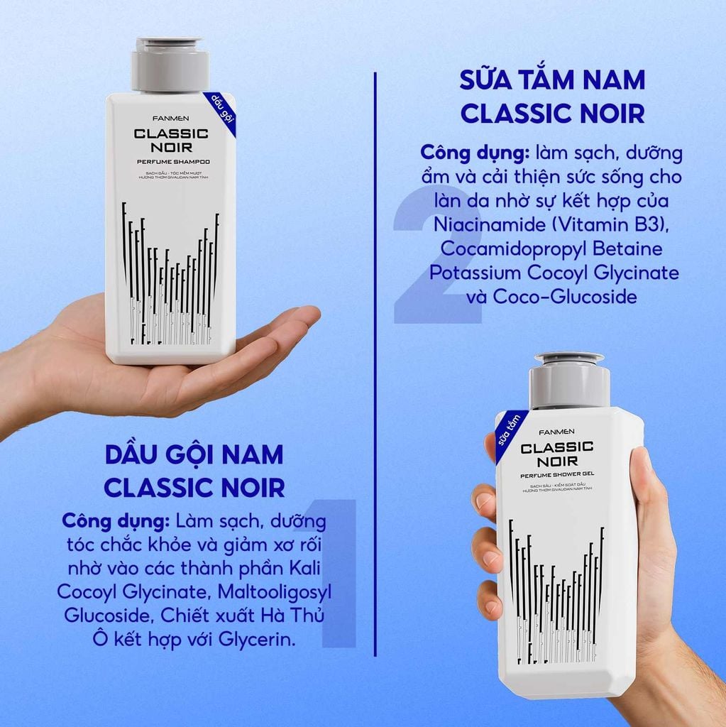 Sữa tắm và dầu gội Fanmen