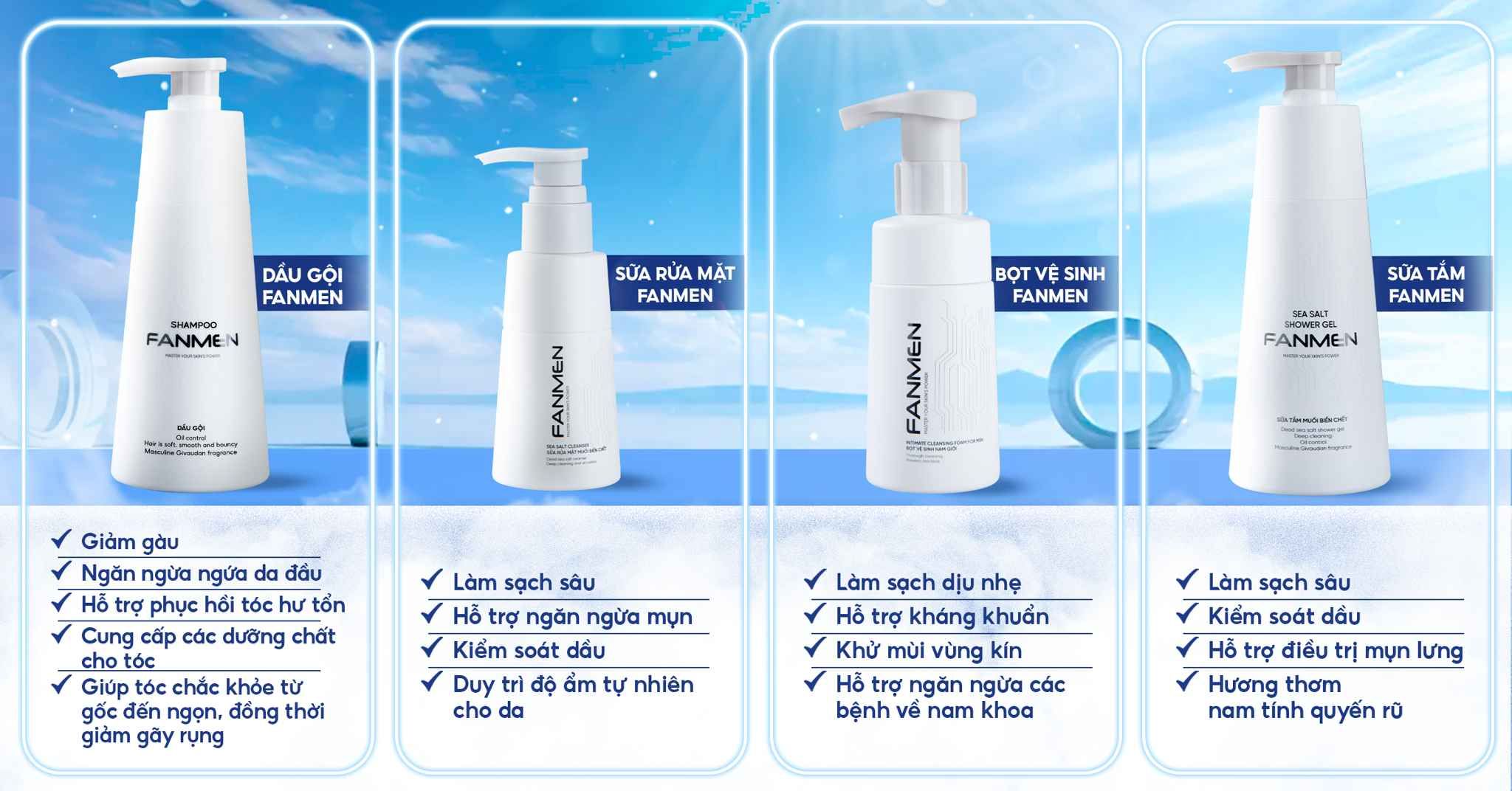 Combo 4 sản phẩm Fanmen