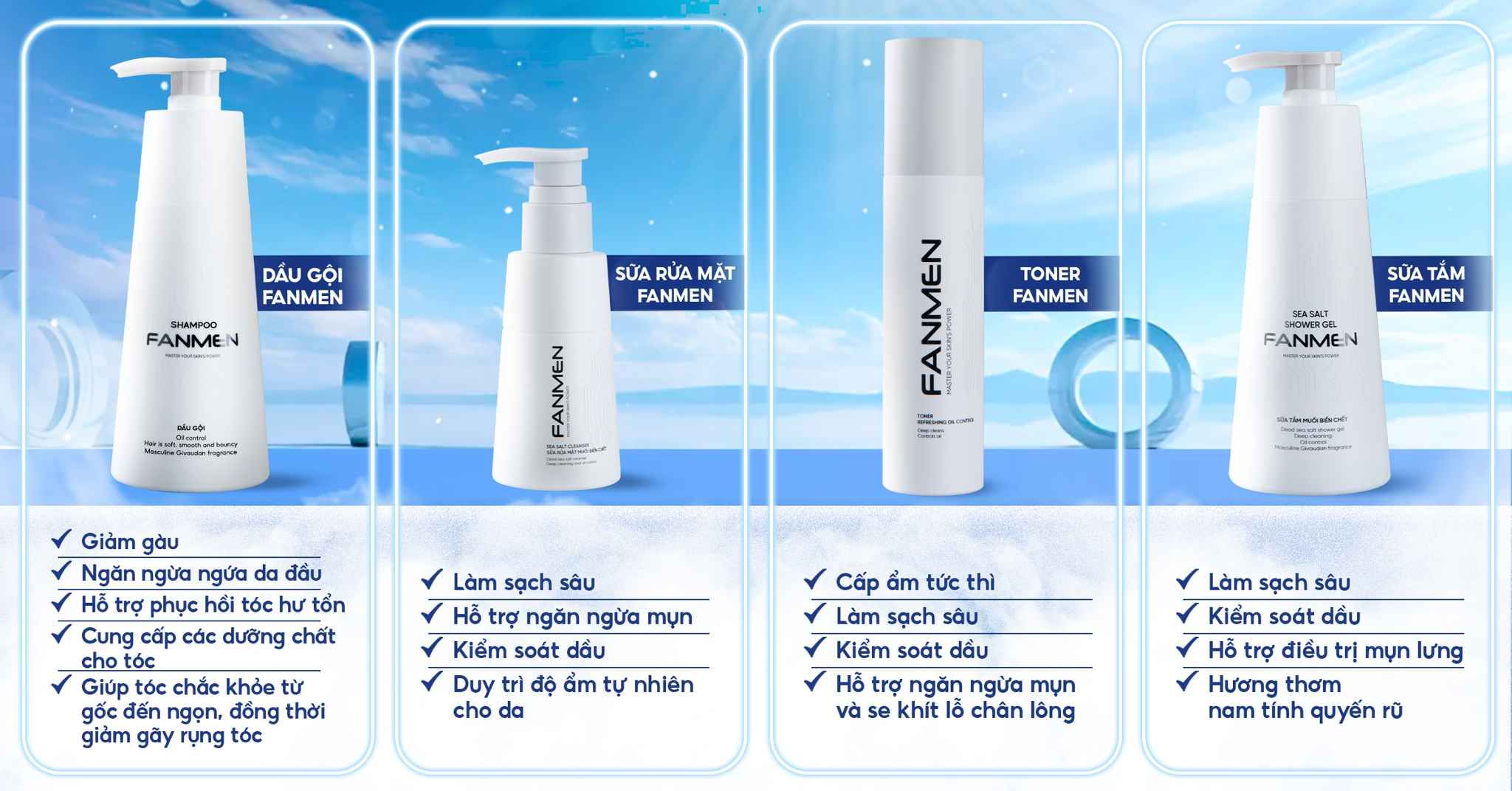 Combo 4 sản phẩm Fanmen