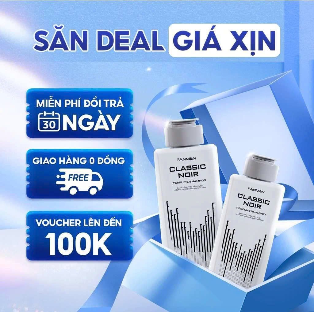 Săn sale dầu gội Nam Classic Noir