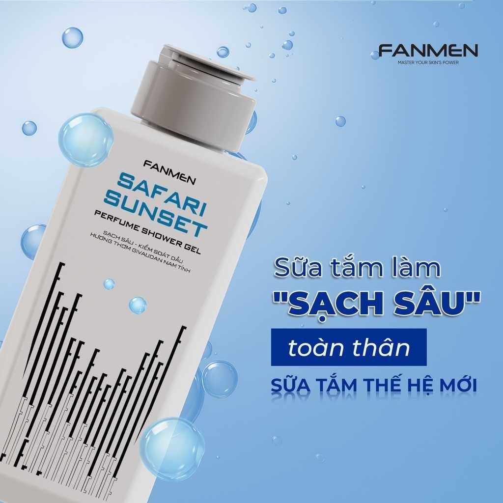 Sữa tắm Fanmen là sạch toàn thân