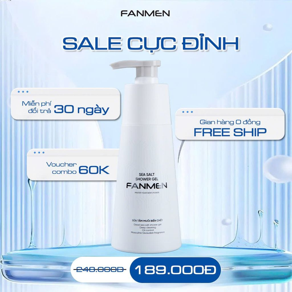 săn sale sữa tắm Fanmen