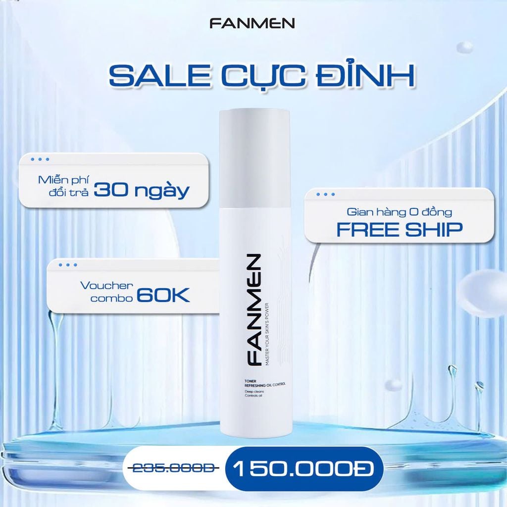 Sale toner cho nam Fanmen