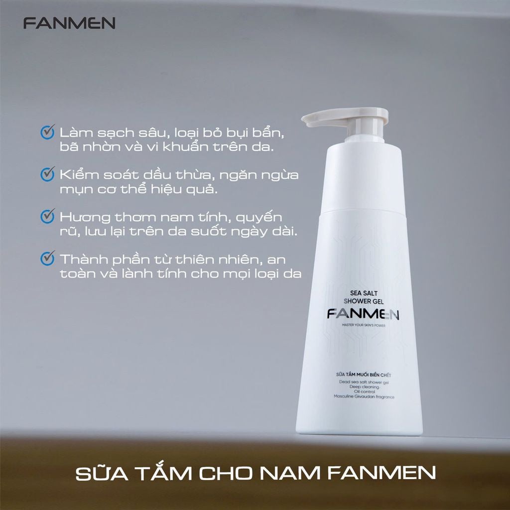 Combo Sữa Tắm + Dầu Gội Fanmen