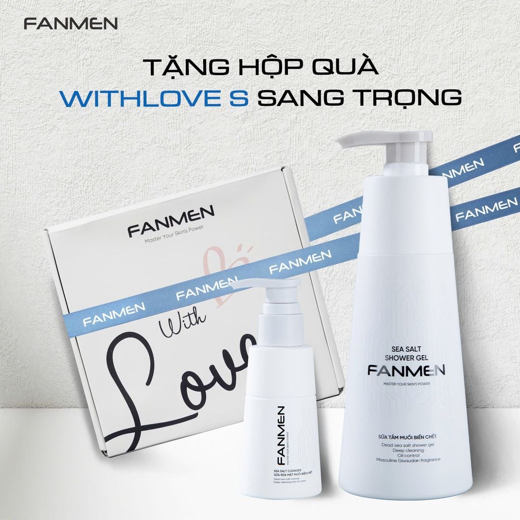combo sữa rửa mặt sữa tắm Fanmen