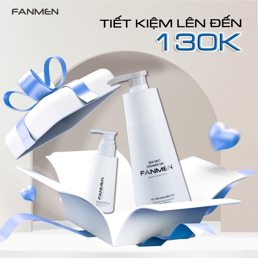 combo sữa rửa mặt sữa tắm Fanmen