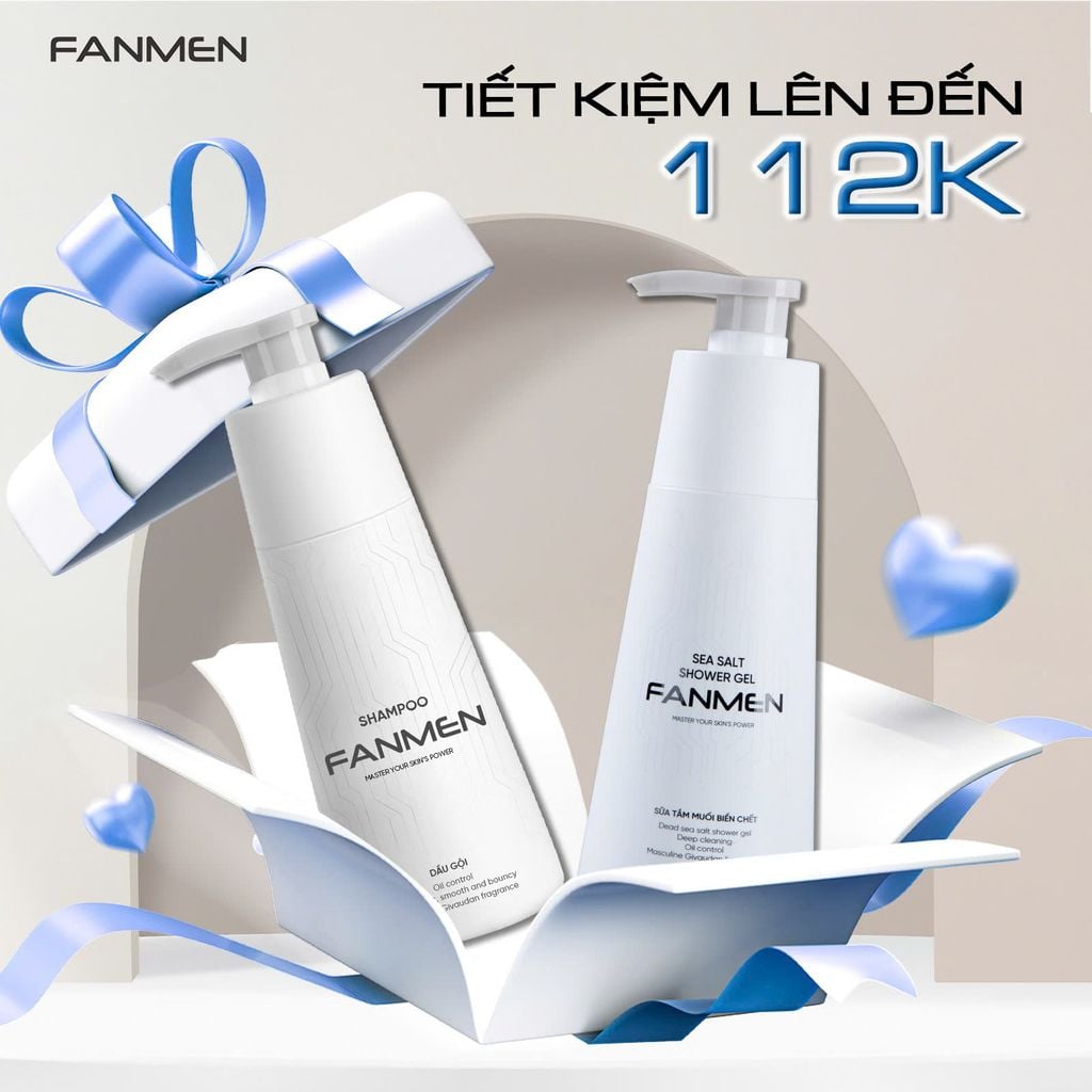 Combo Sữa Tắm + Dầu Gội Fanmen